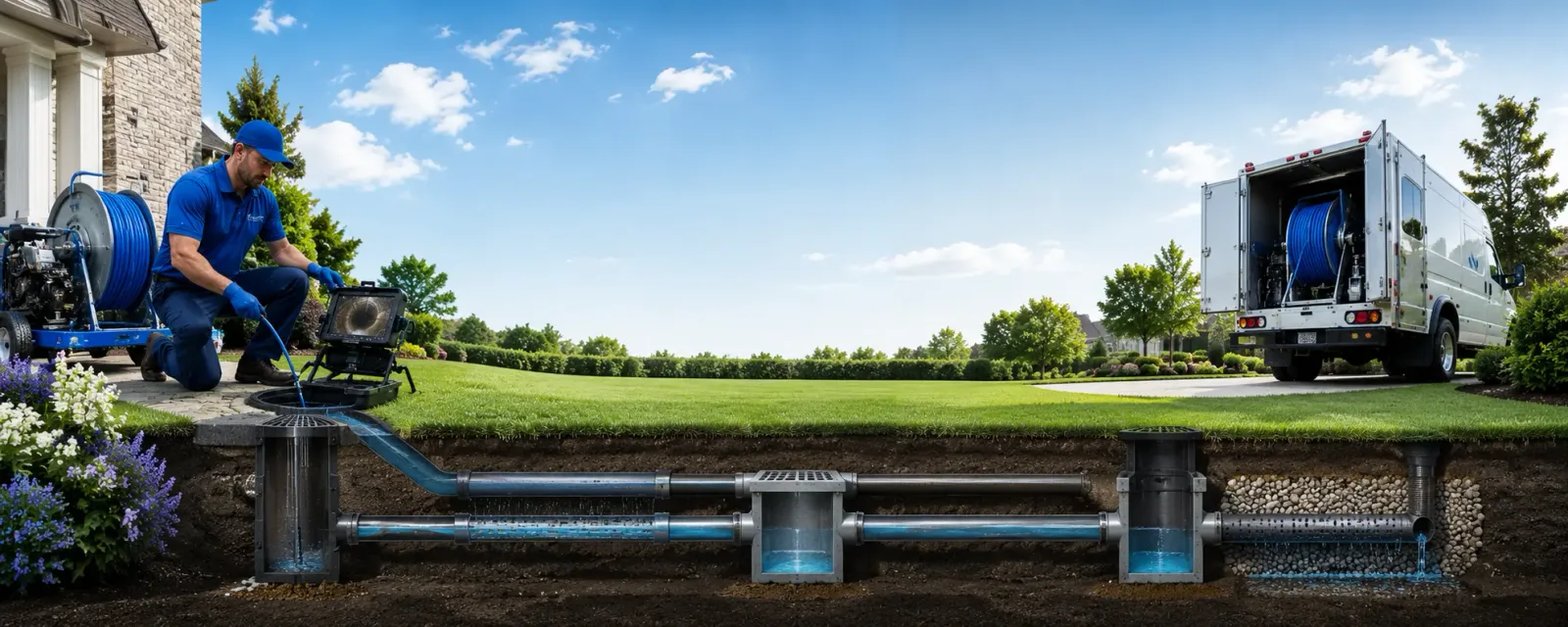 Outdoor drain cleaning information for Mission Hills, CA